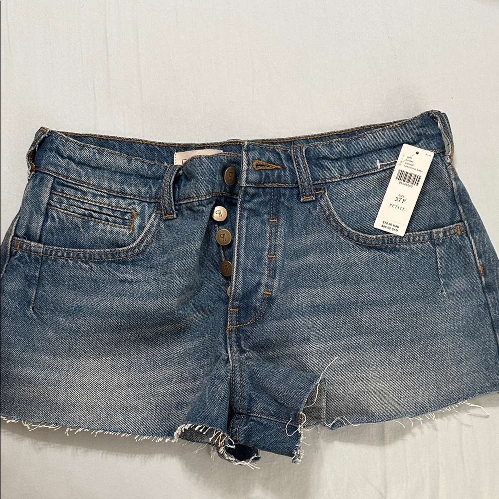Pilcro Dark Blue Jean Shorts NWT